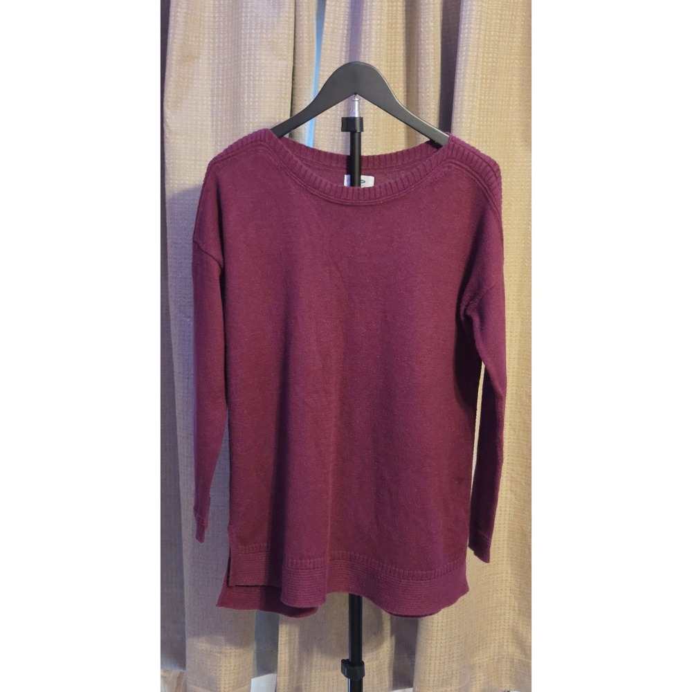 Old Navy Crewneck Long Sleeve Sweater Women's Size Medium Maroon